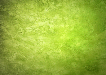 Obraz na płótnie Canvas Green, juicy decorative stucco background