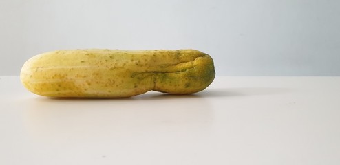Dried Asian cucumber on wooden background