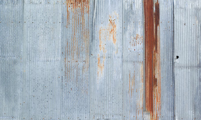 Old zinc wall surface Fence house zinc background