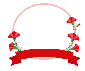 カーネーションフレーム07/透過