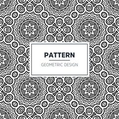 Seamless mandala islamic pattern. Vintage elements