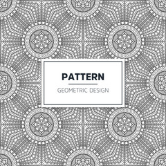 Seamless mandala islamic pattern. Vintage elements