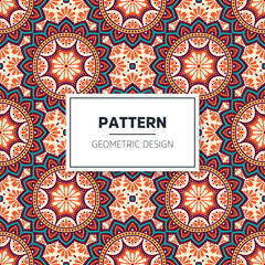 Obraz premium Seamless mandala islamic pattern. Vintage elements