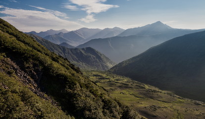 Fototapeta premium view of the mountains