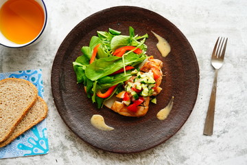 グリルチキンのラビゴットソース