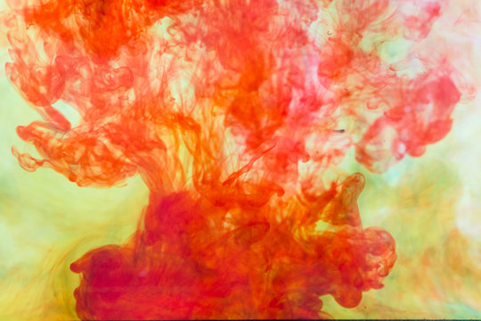 abstract color background of paints mixed in water