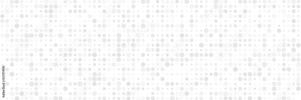 Wall mural technology banner design with white and grey arrows. abstract geometric vector background with dot c