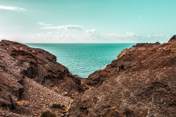 Aerial summer road and free space for your decoration 