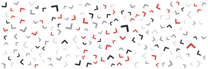 Arrow pattern vector set. Arrow texture vector set. Arrow chalk vector set. Red blue black brown white color 