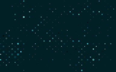 Fototapeta premium Light BLUE vector layout with circle shapes. Glitter abstract illustration with blurred drops of rain. Template for your brand book.