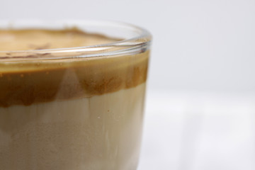 'Dalgona coffee' is a beverage from South Korea, made by whipping equal proportions of instant coffee, sugar and hot water until it becomes creamy and then adding it to cold or hot milk