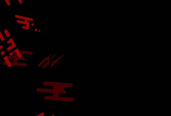 Dark Green, Red vector background with straight lines.