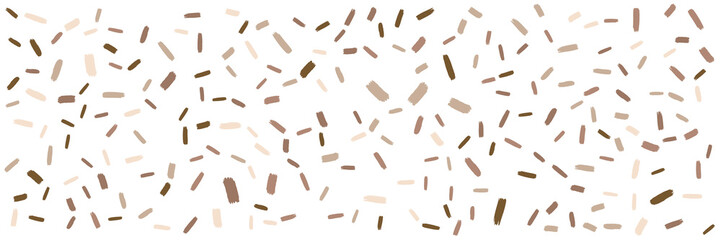 Fulcolor confetti with blue red black brown color. 
Falling colorful confetti flat design seamless pattern background isolated 