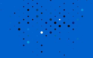 Light Blue, Green vector cover with spots. Modern abstract illustration with colorful water drops. Pattern of water, rain drops.