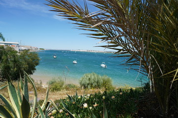 This is the border river between the Spanish Andalusia and the Portuguese Algarve shortly before...