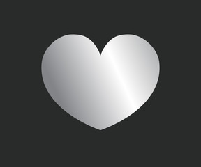 Heart Icon, Vector illustration, logo flat eps