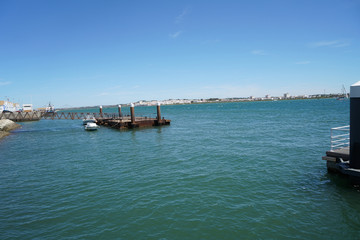 This is the border river between the Spanish Andalusia and the Portuguese Algarve shortly before...