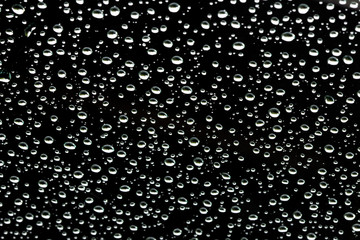 A lot of water droplets in the background