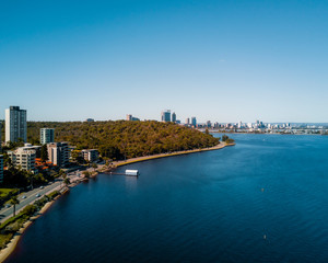 Obraz premium Matilda Bay, South Perth, Perth, Western Australia, Swan River