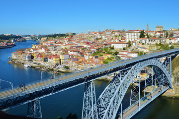 Bridge of Luis I over Douro river in Porto, Portugal