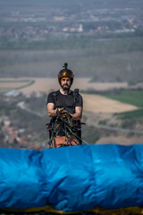 paraglider above the mountain