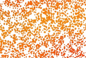 Light Orange vector pattern with liquid shapes.