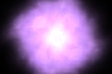 Beautiful line art illustration with fractal white purple on black background.Beautiful abstract background.