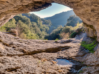 Los Goros Cave in the Goros Canyon, Hueto Arriba in Alava, near Vitoria-Gasteiz, Basque Country, Spain