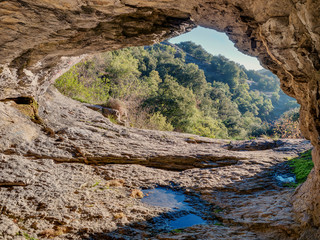 Los Goros Cave in the Goros Canyon, Hueto Arriba in Alava, near Vitoria-Gasteiz, Basque Country, Spain