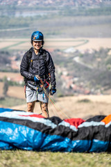 paraglider above the mountain