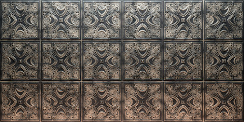 Vintage decorative pattern. 3D rendering.