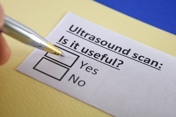 One person is answering question about ultrasound scan..
