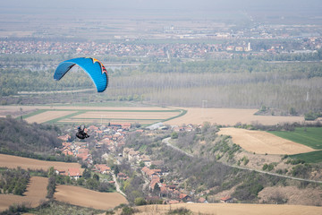 paraglider above the mountain