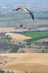 paraglider above the mountain