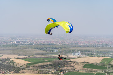 paraglider above the mountain