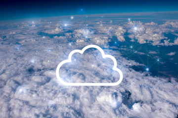 Network & cloud concept in the sky