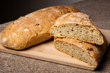 hand made bread with onion