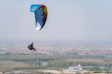 paraglider above the mountain