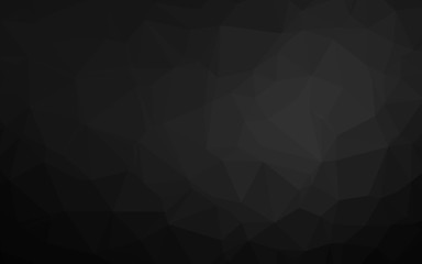 Obraz premium Dark Silver, Gray vector low poly layout. A sample with polygonal shapes. Triangular pattern for your business design.