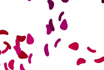 Light Purple, Pink vector pattern with chaotic shapes.