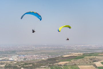 paraglider above the mountain