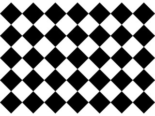 Black and white checkered floor tiles. Texture illustration 