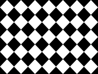 Black and white checkered floor tiles. Texture illustration 