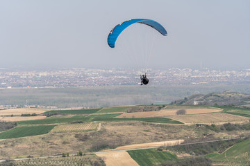 paraglider above the mountain