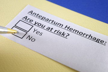 One person is answering question about antepartum hemorrhage.
