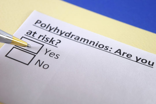 One person is answering question about polyhydramnios.