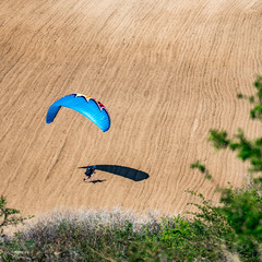 paraglider above the mountain