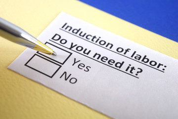 One person is answering question about induction of labor.