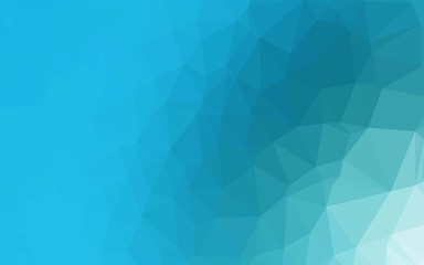 Light BLUE vector blurry triangle pattern. Shining colored illustration in a Brand new style. Polygonal design for your web site.