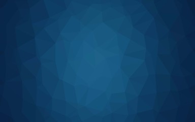 Obraz premium Dark BLUE vector low poly texture. Shining colored illustration in a Brand new style. Template for a cell phone background.